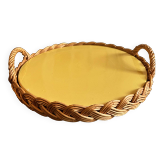 wicker tray