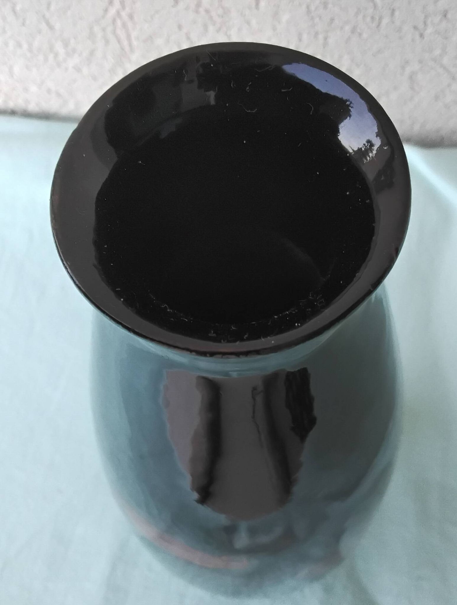 Lacquered wooden vase