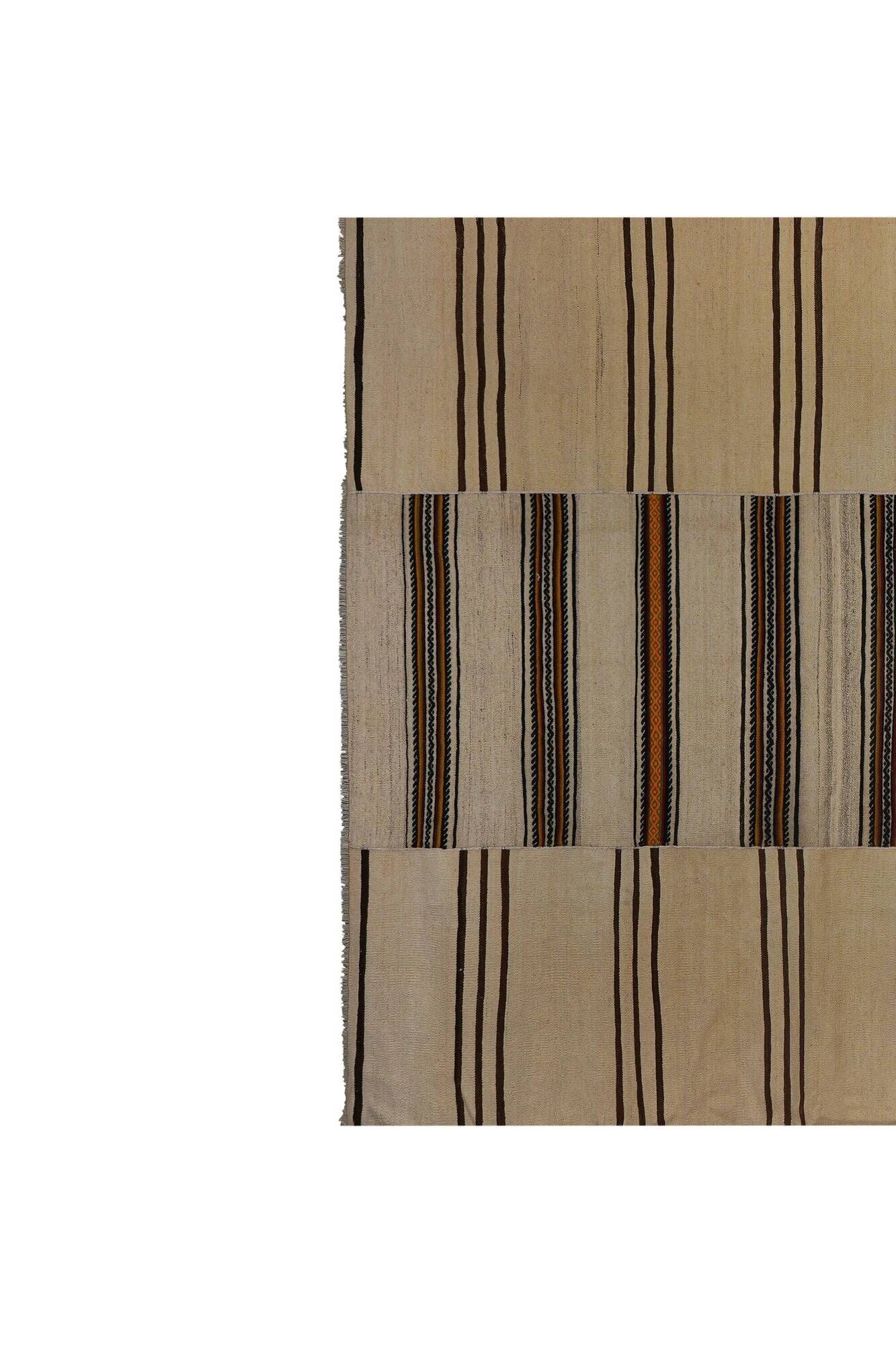 Vintage Turkish kilim handwoven 238x336 cm