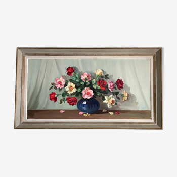 Tableau fleurs vintage