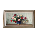 Tableau fleurs vintage