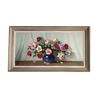 Tableau fleurs vintage