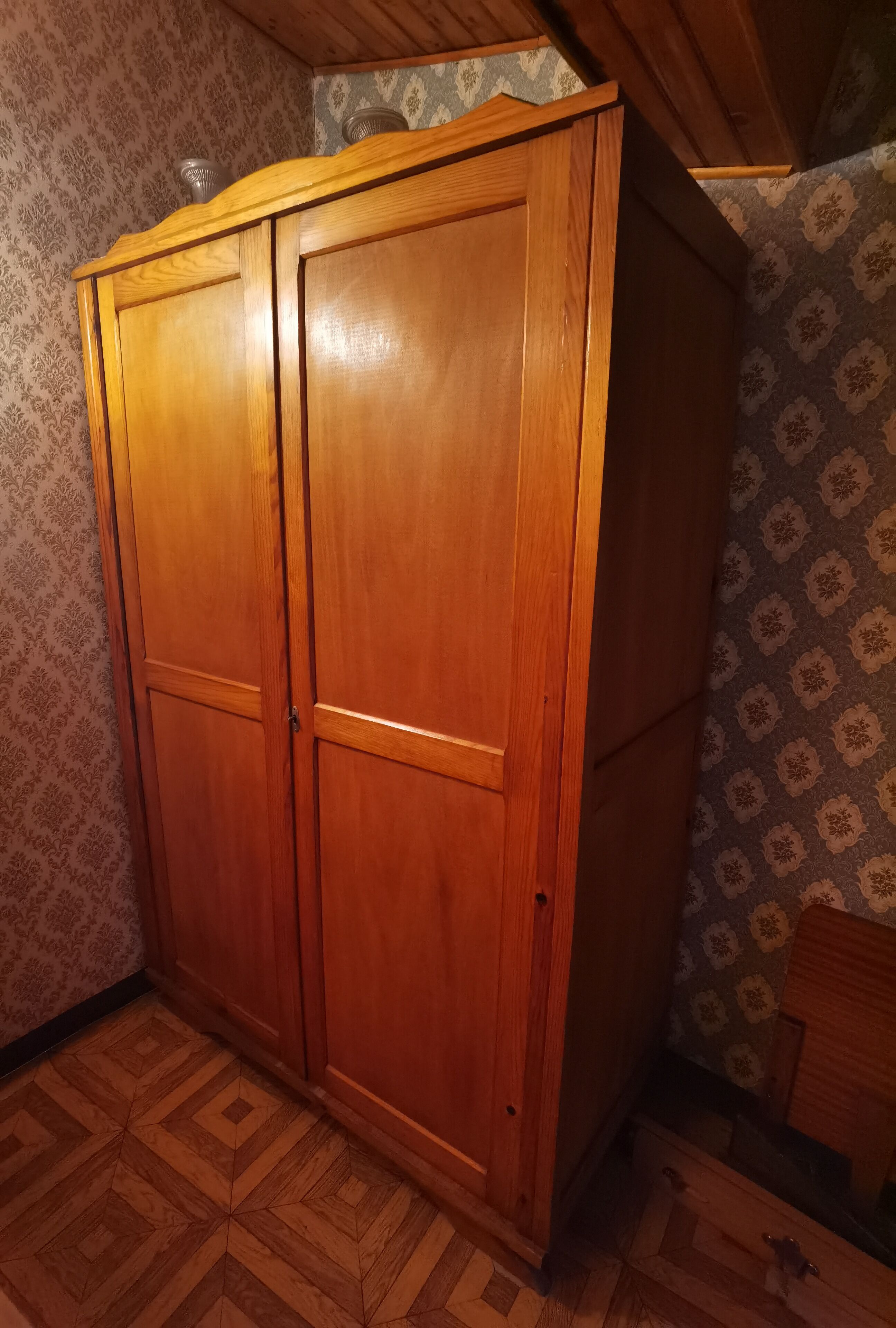 Parisian wardrobe vintage golden oak