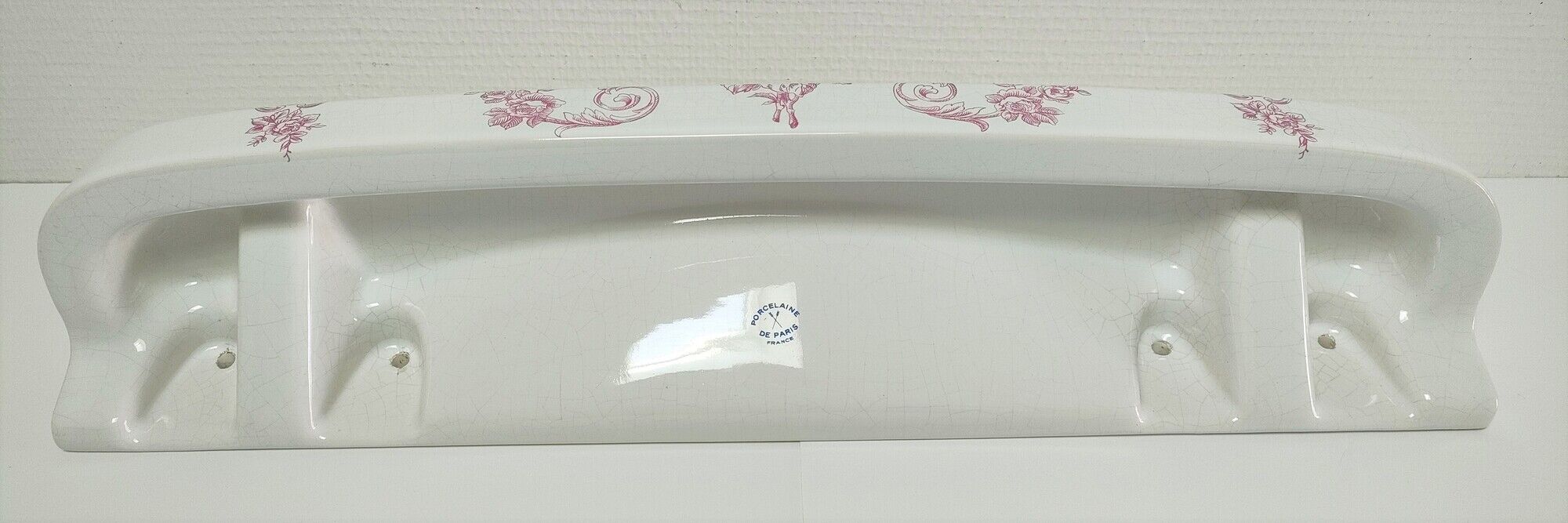 shelf porcelain earthenware of Paris floral decoration style toile de Jouy