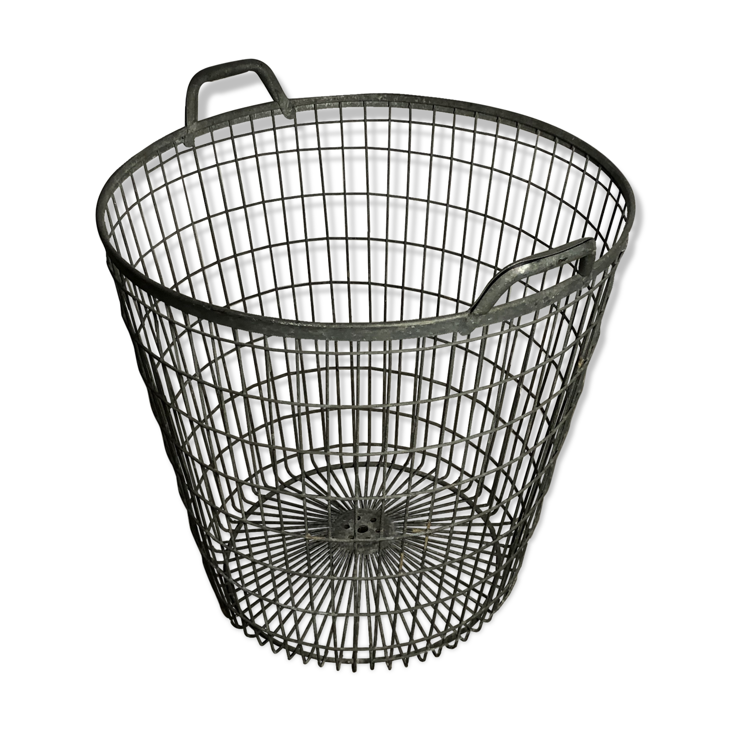 Panier ancien de lessiveuse en zinc 60'S | Selency