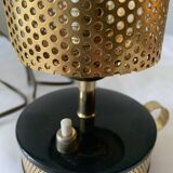 Perforated metal night light.