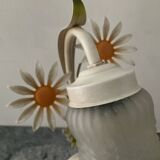 Vintage lamp in metal and glass