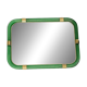 Italian Monumental Rectangular “Torciglione” Wall Mirror Murano Glass