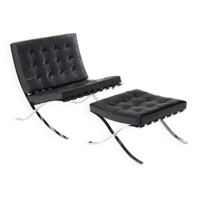 Chaise Barcelona et ottoman - MIES Van Der ROHE