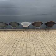 5x Knoll Bertoia Diamond chair upholstered