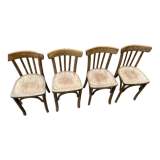 Set of 4 raw bistro chairs