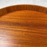 Mid-century wooden bar trolley