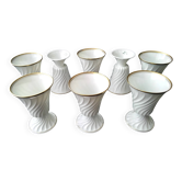 8 Haviland Limoges porcelain Mazagrans