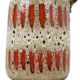 Fat Lava West Germany Earthenware Scheurich Lora Vase Orange 408-40