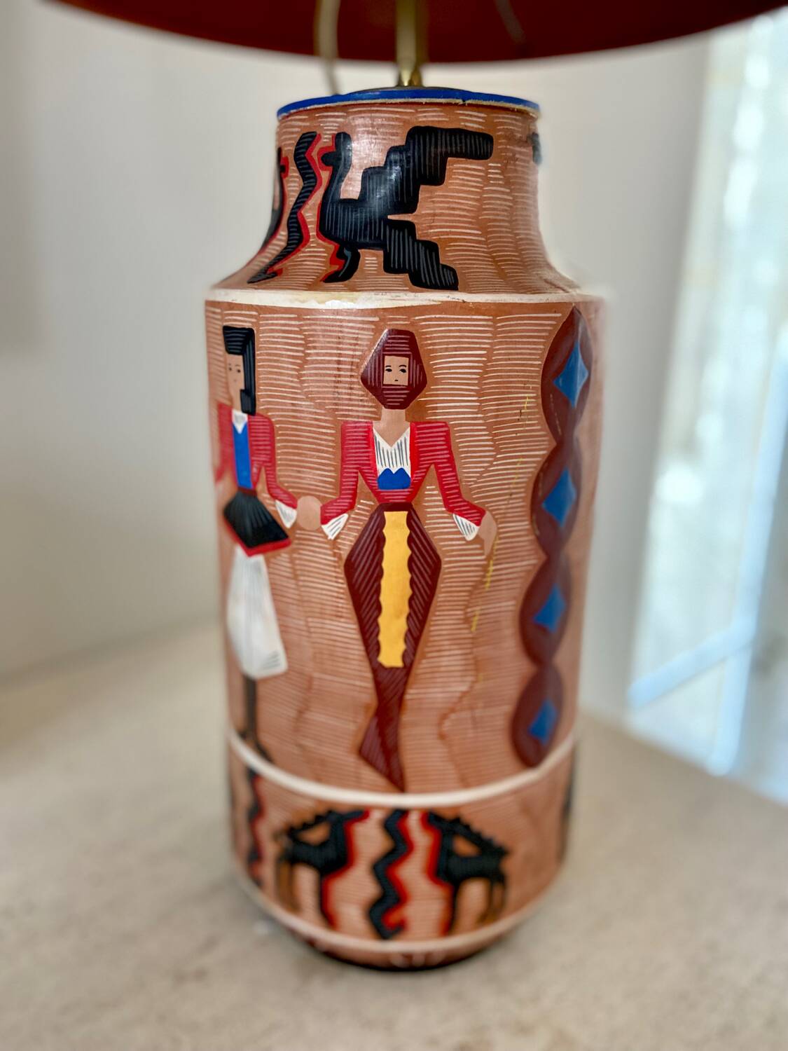 Very large patterned lamp