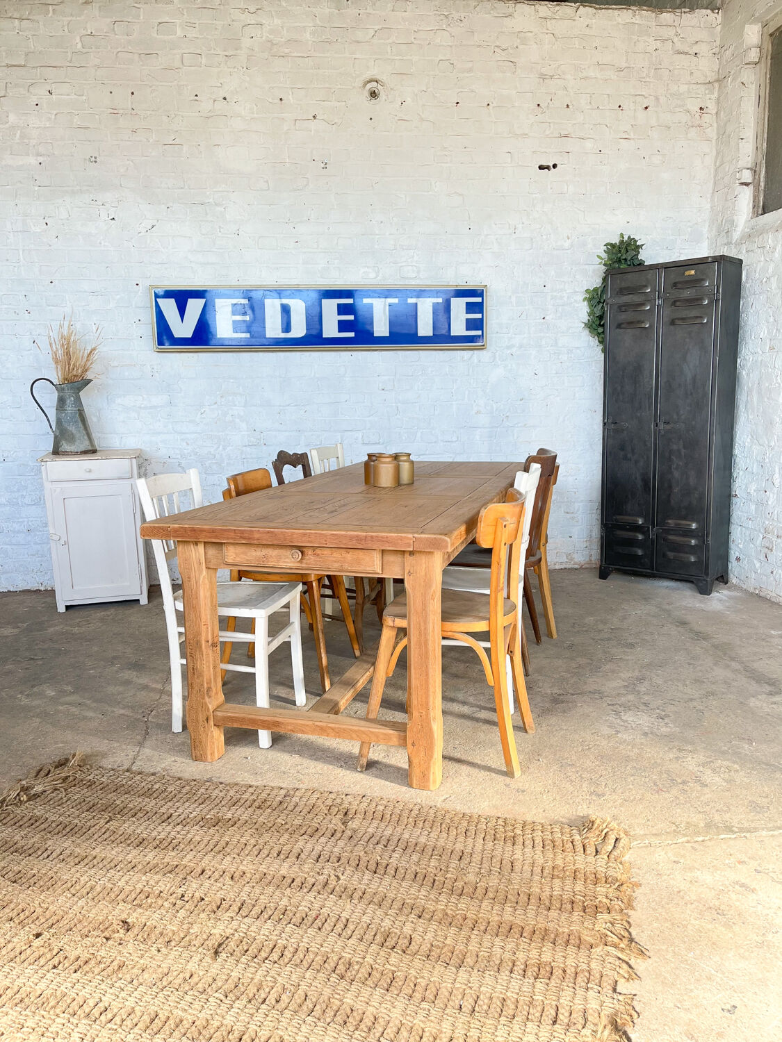 Old oak farmhouse table