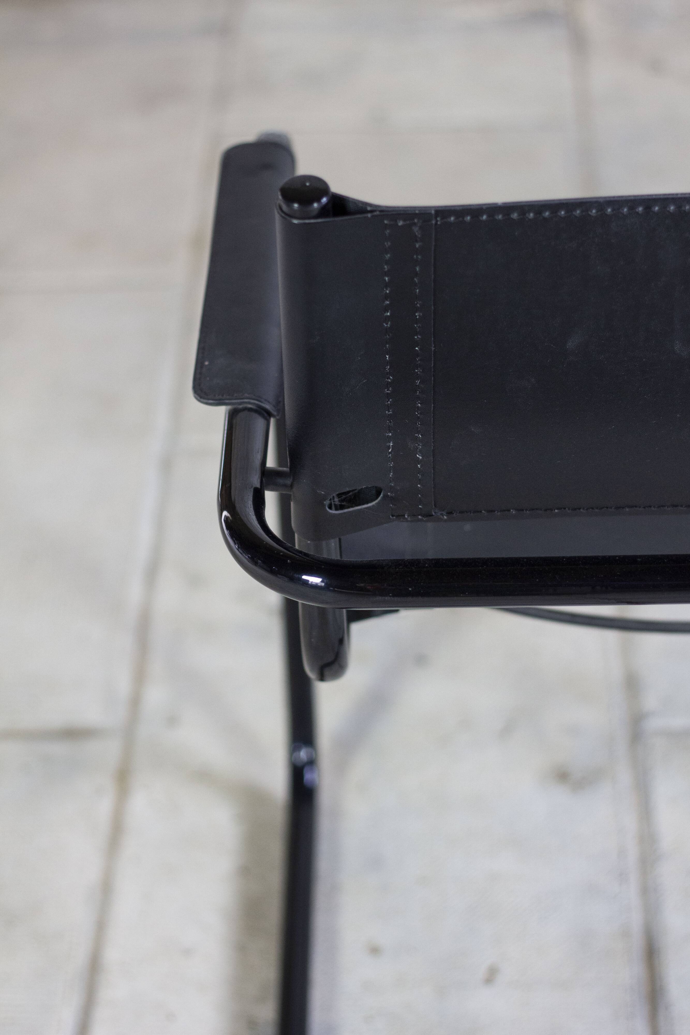 Lot de 6 fauteuils cantilever bauhaus style MG5 Grassi, 1970