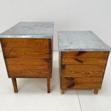 Vintage industrial chests or nightstands, 1950's
