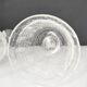 Two cracked glass lanterns 30.5 cm