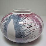 Vase west germany ceramic with projected decoration design 70s