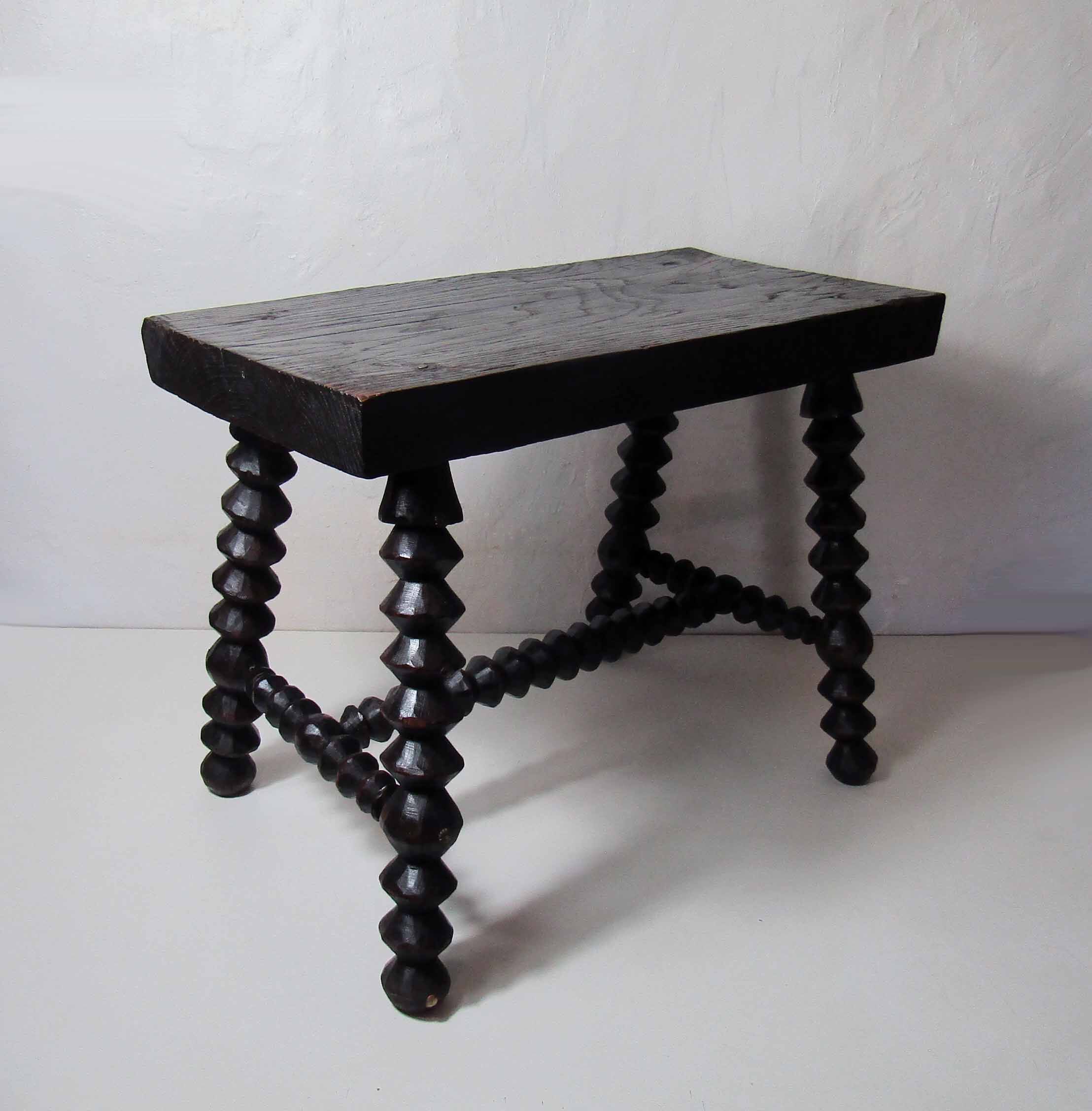 Breton folk art stool