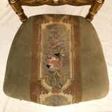 Napoleon III period gilded wood chair