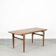 Vintage mid-century scandinavian modern teak coffee table, 1960s
