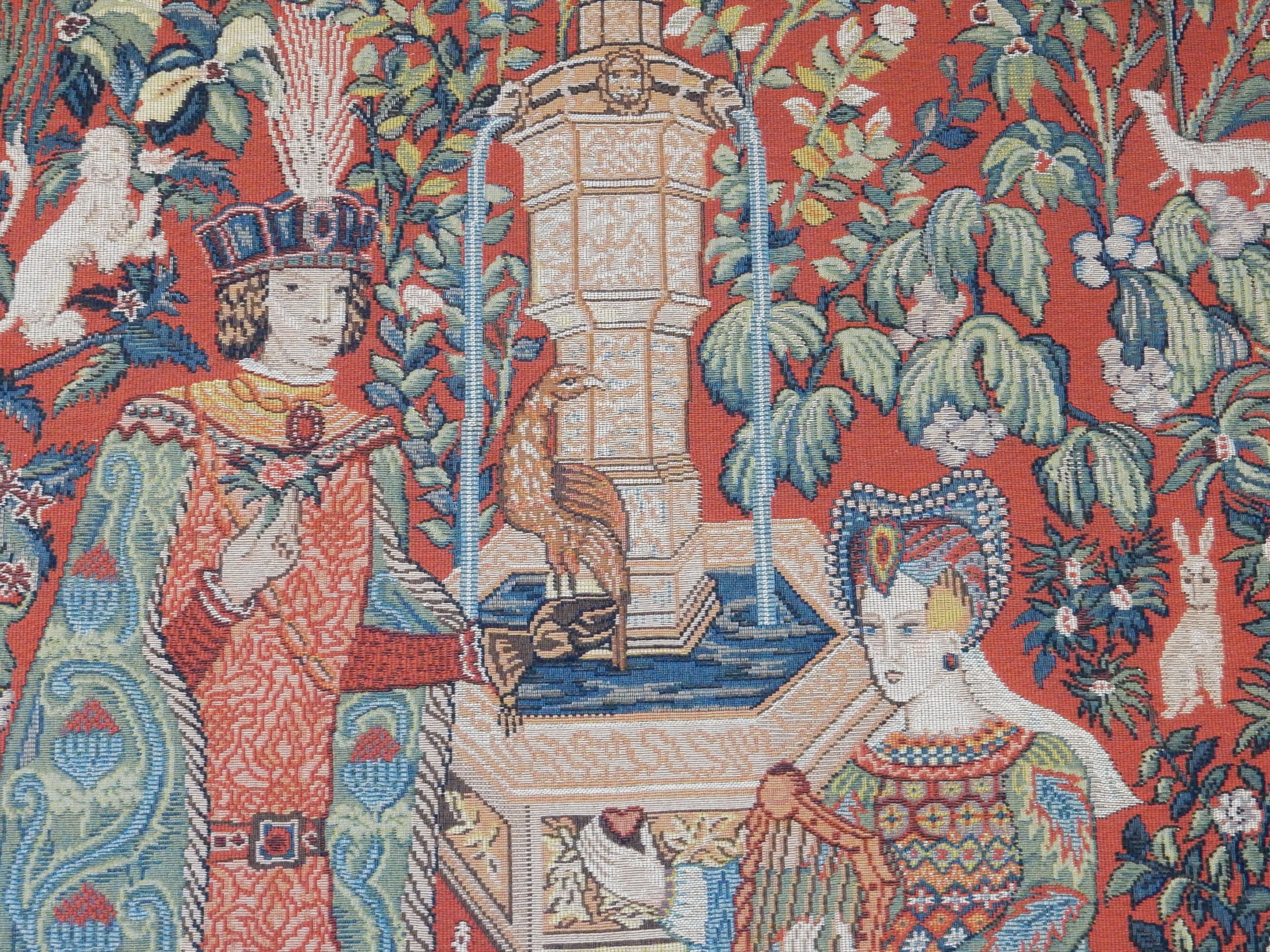 Medieval tapestry "The Novel of the Rose"