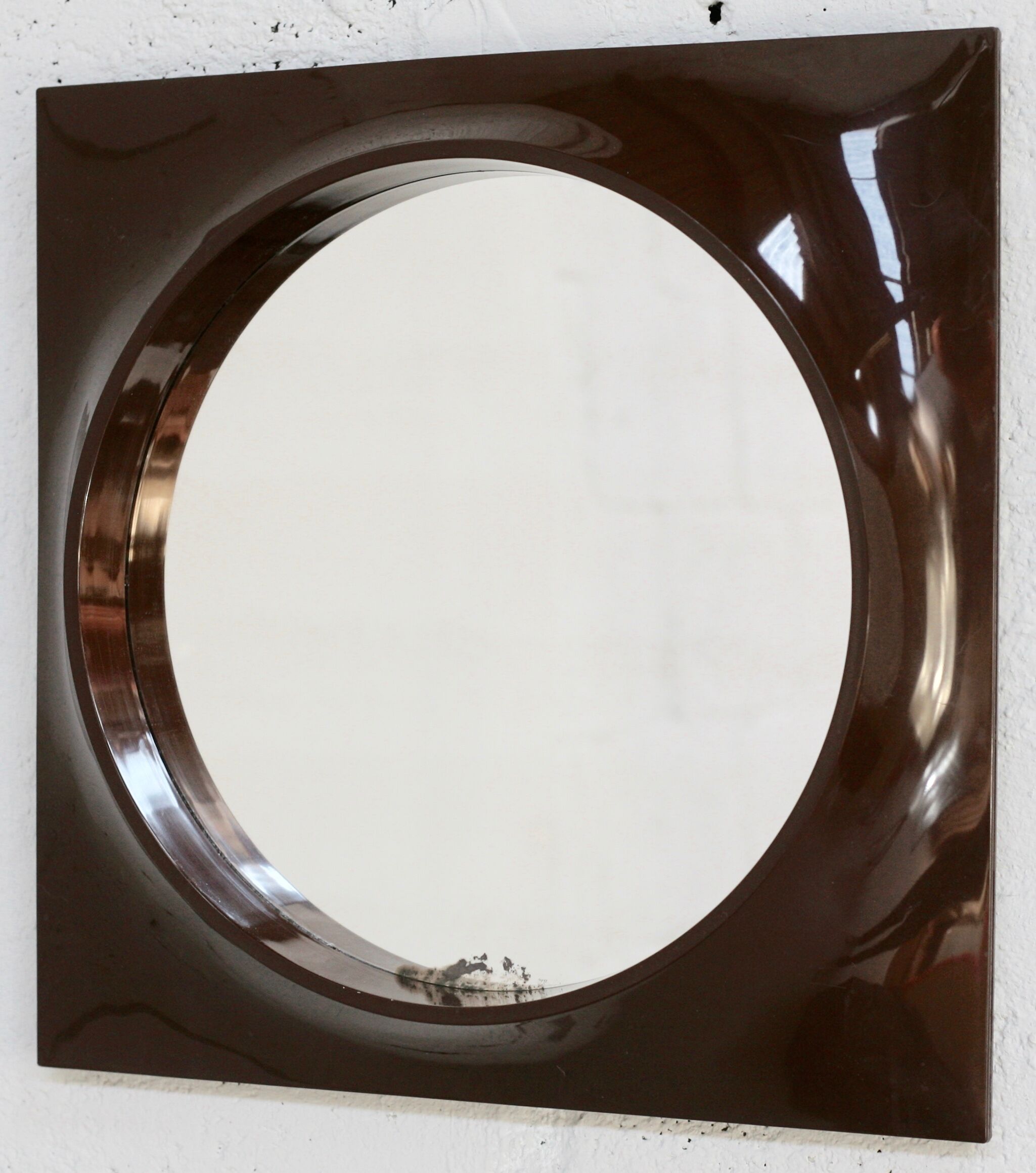 Mirror "space age" plastic, France, circa 1970