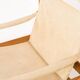 Safari chair in oak and footrest by Niels Eilersen for Erik Wørts