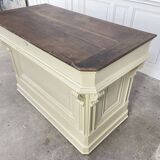 1900s solid oak counter