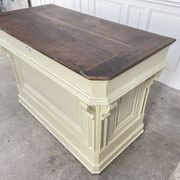 1900s solid oak counter