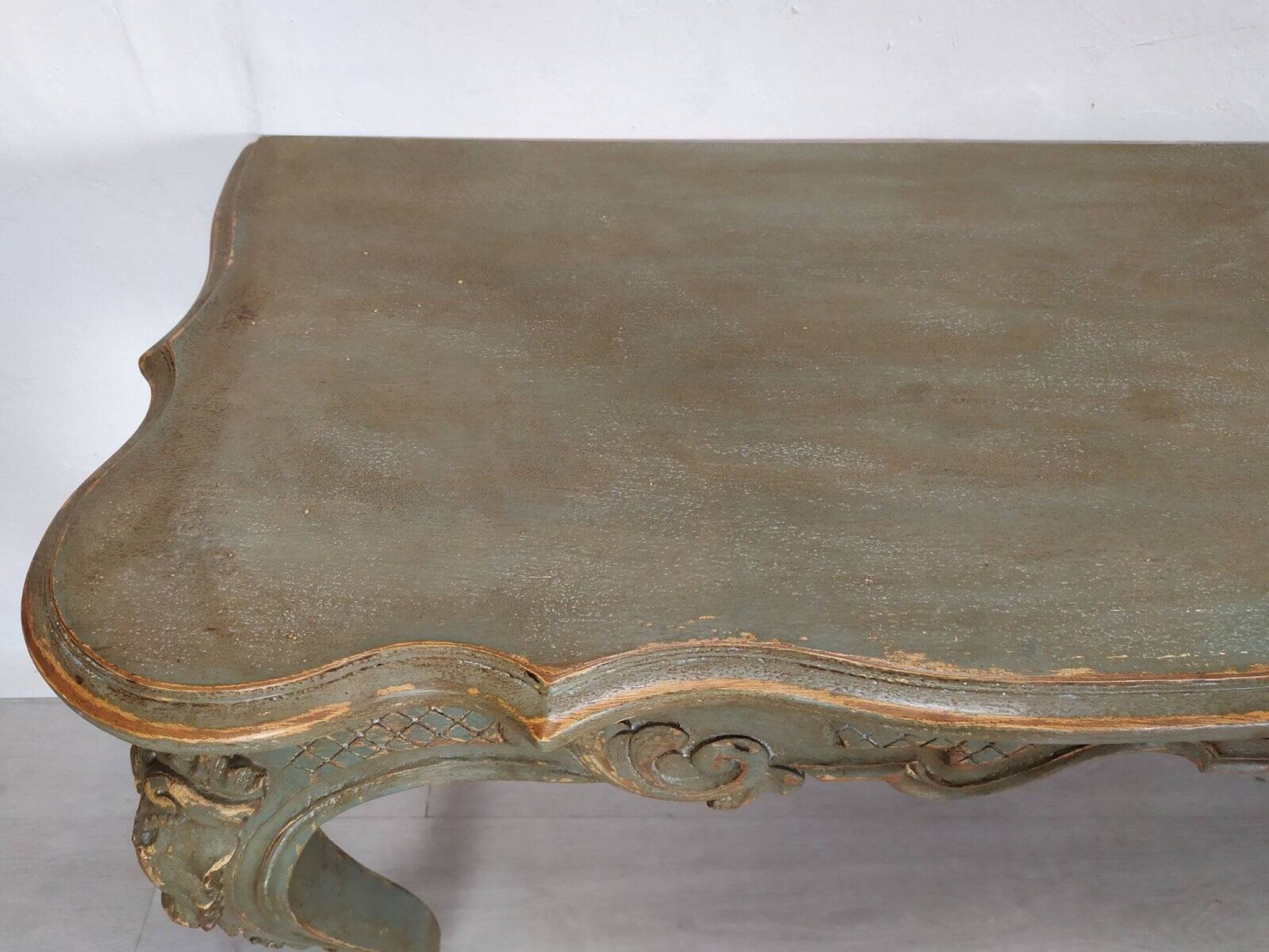Louis XV style patinated console table