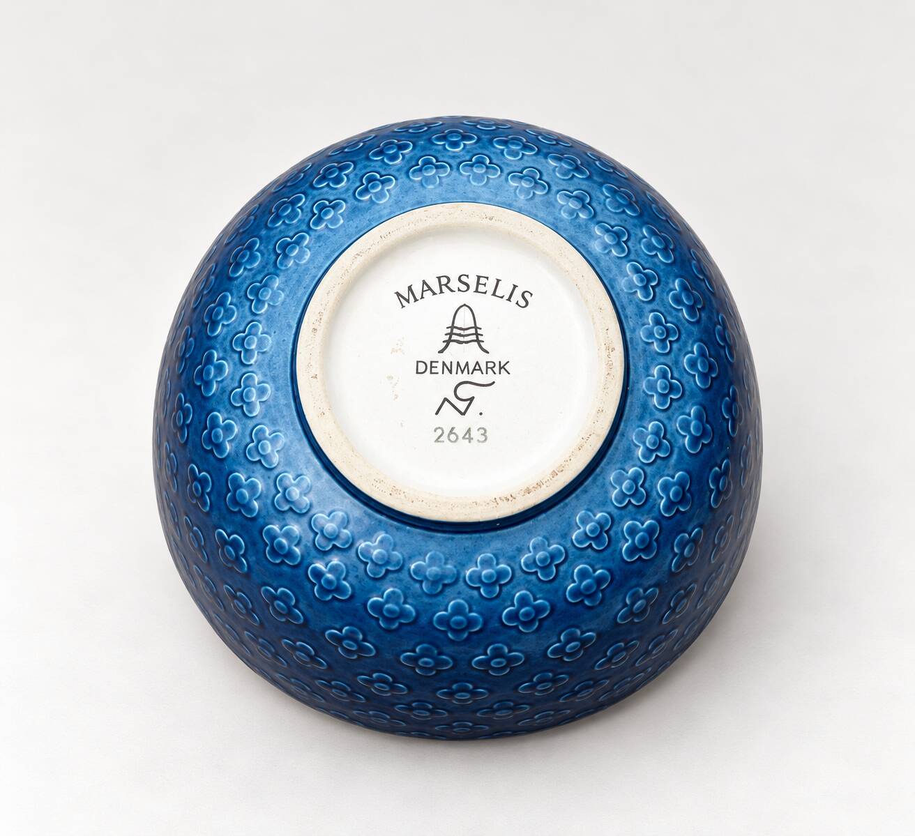 Blue ceramic cup Marselis – Aluminia, Denmark – Vintage