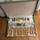 24-piece bamboo cutlery set