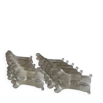 Art Deco glass poodle knife rest