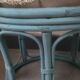 Paire de poufs en bambou rotin