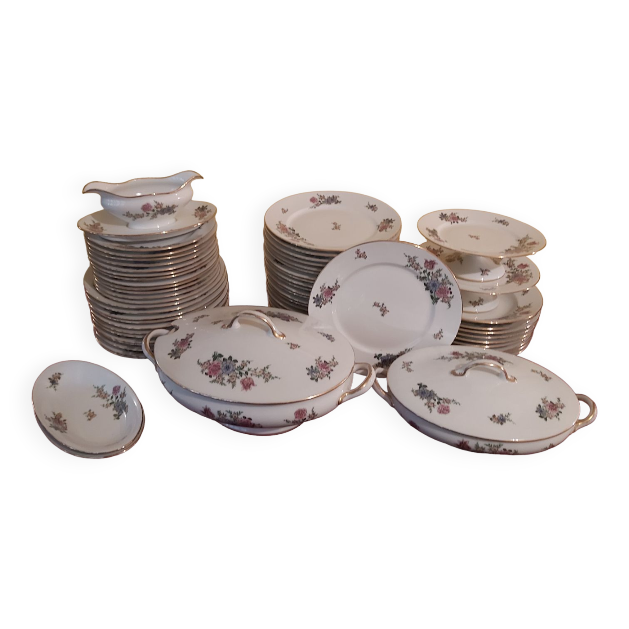 Limoges porcelain plates, service