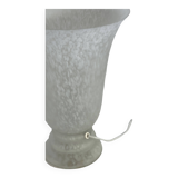 Vintage, Lampe de table Uplighter en verre - Torchère de style Art Déco