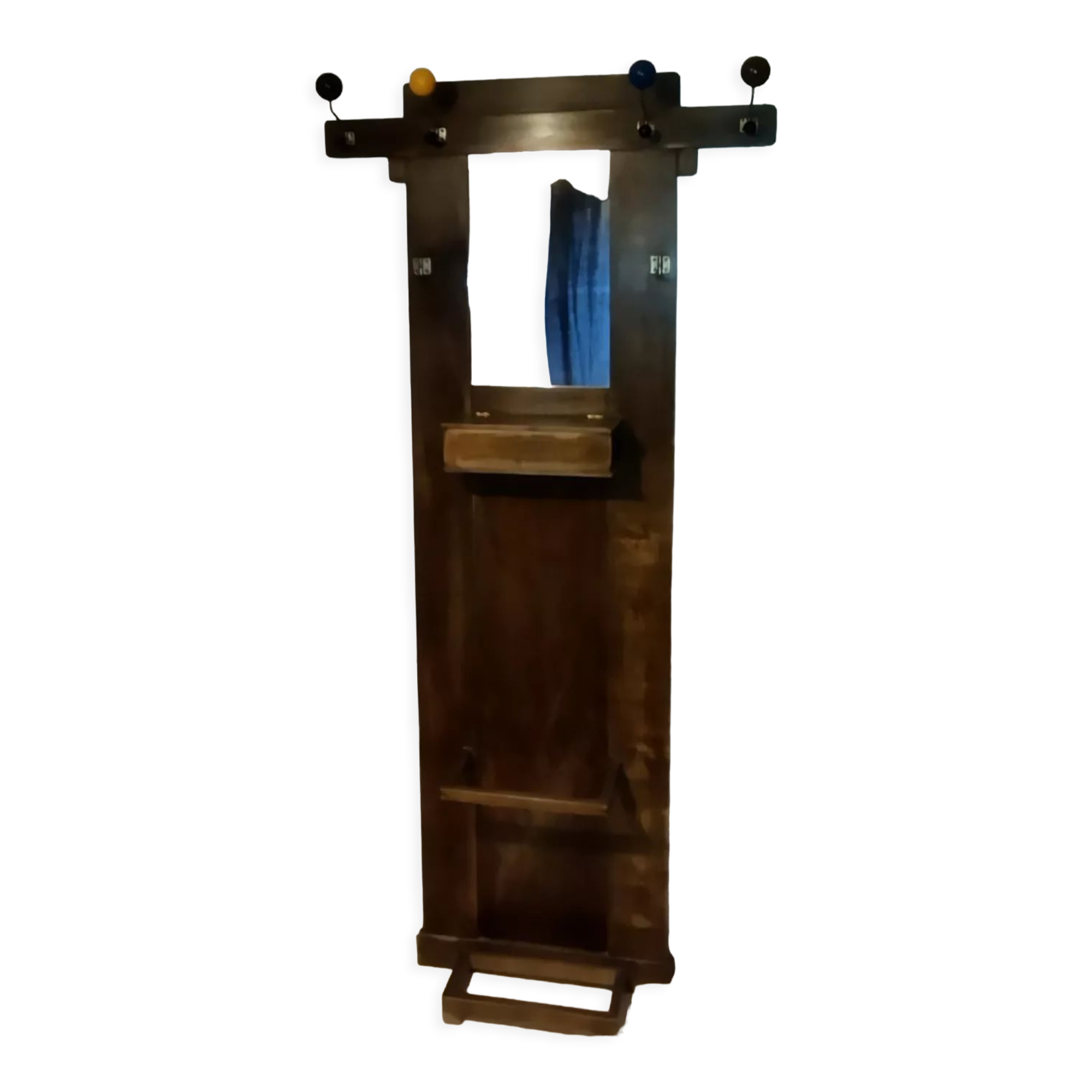 Old cloakroom coat rack