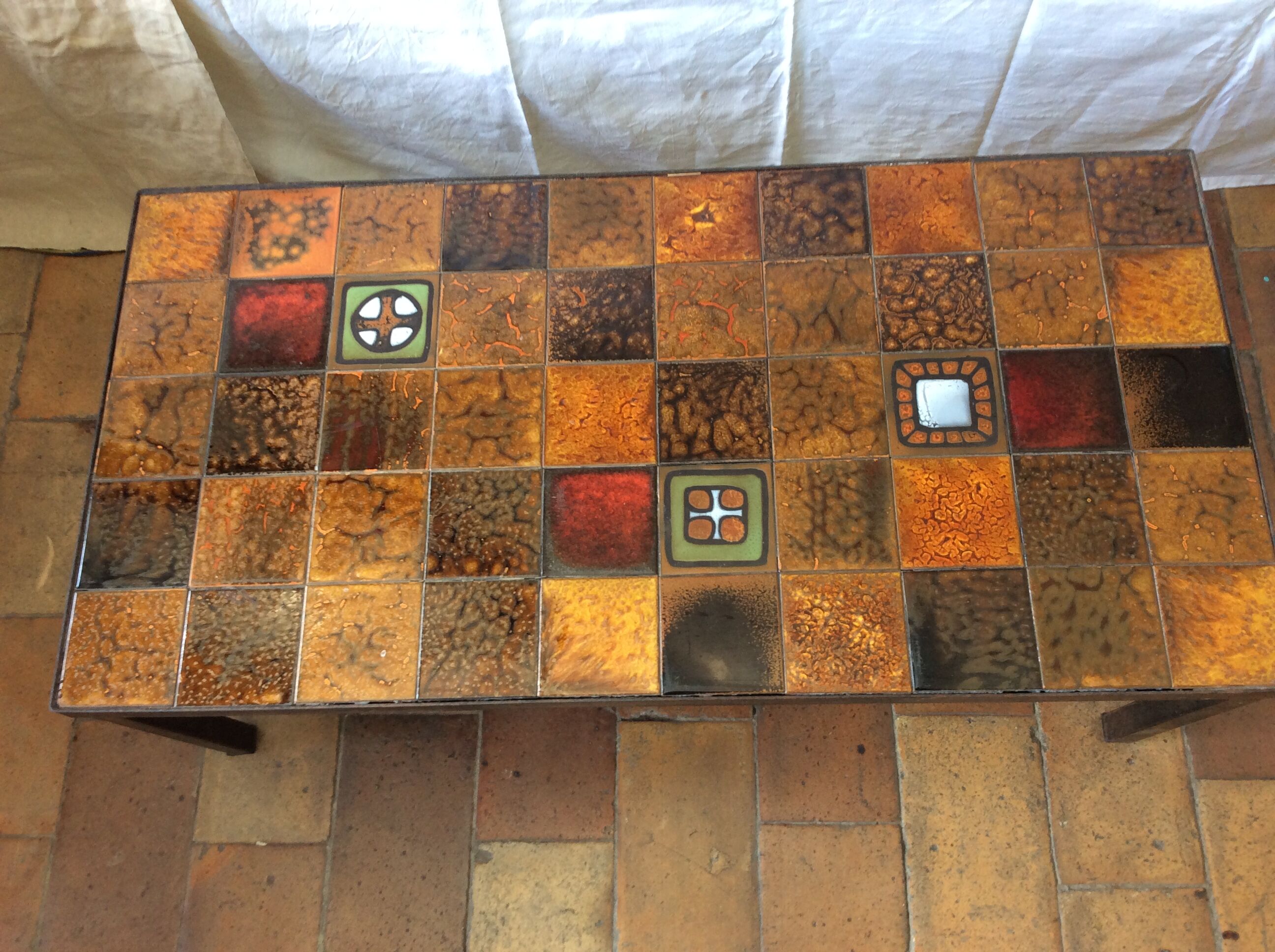 Vintage ceramic coffee table