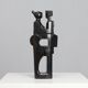 “Together” – Hand-carved wooden sculpture by Jozef Kets, Belgium, 1971