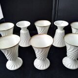 8 Haviland Limoges porcelain Mazagrans