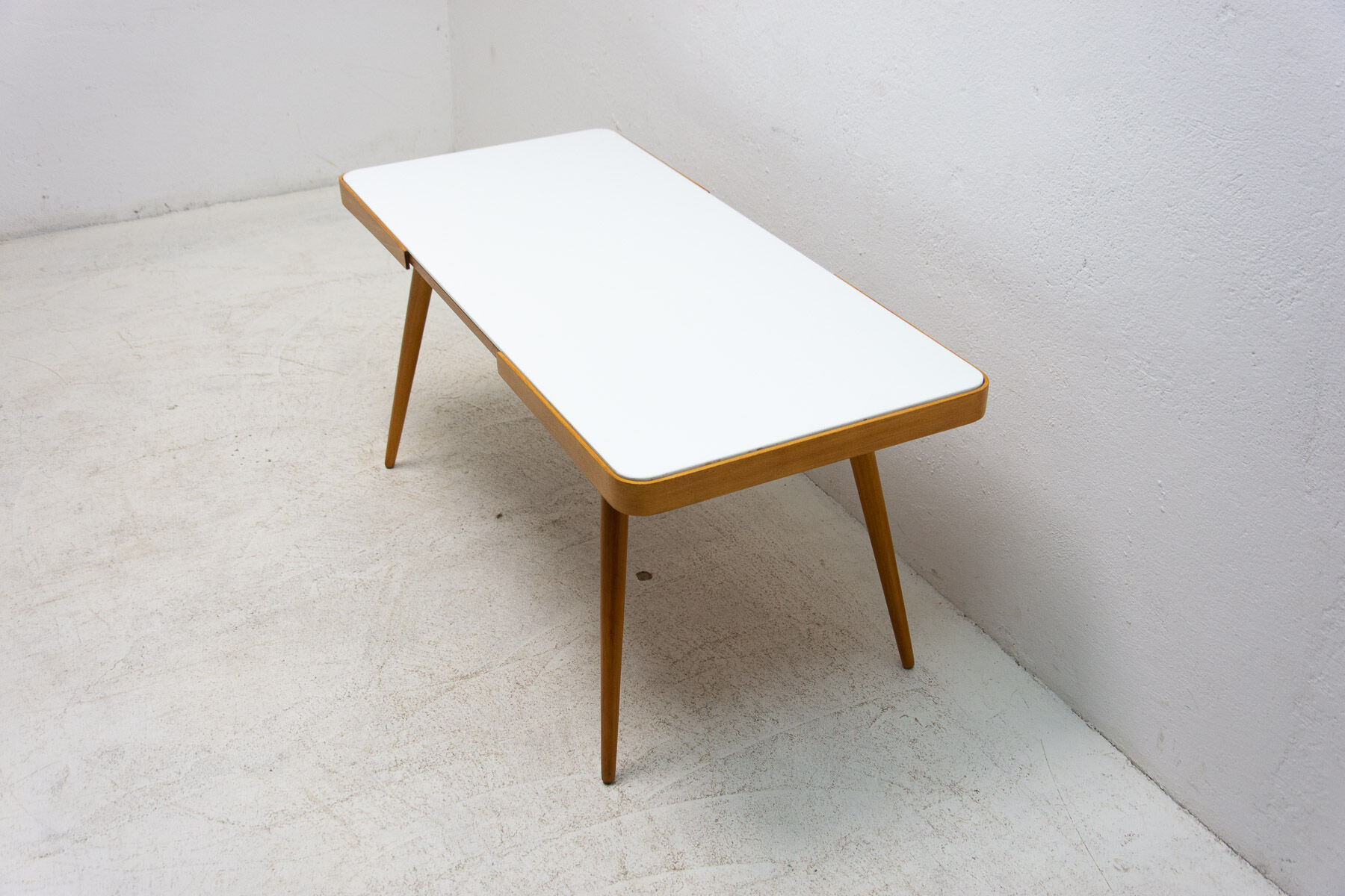 Opaxite glass coffee table, 1960´s, Czechoslovakia