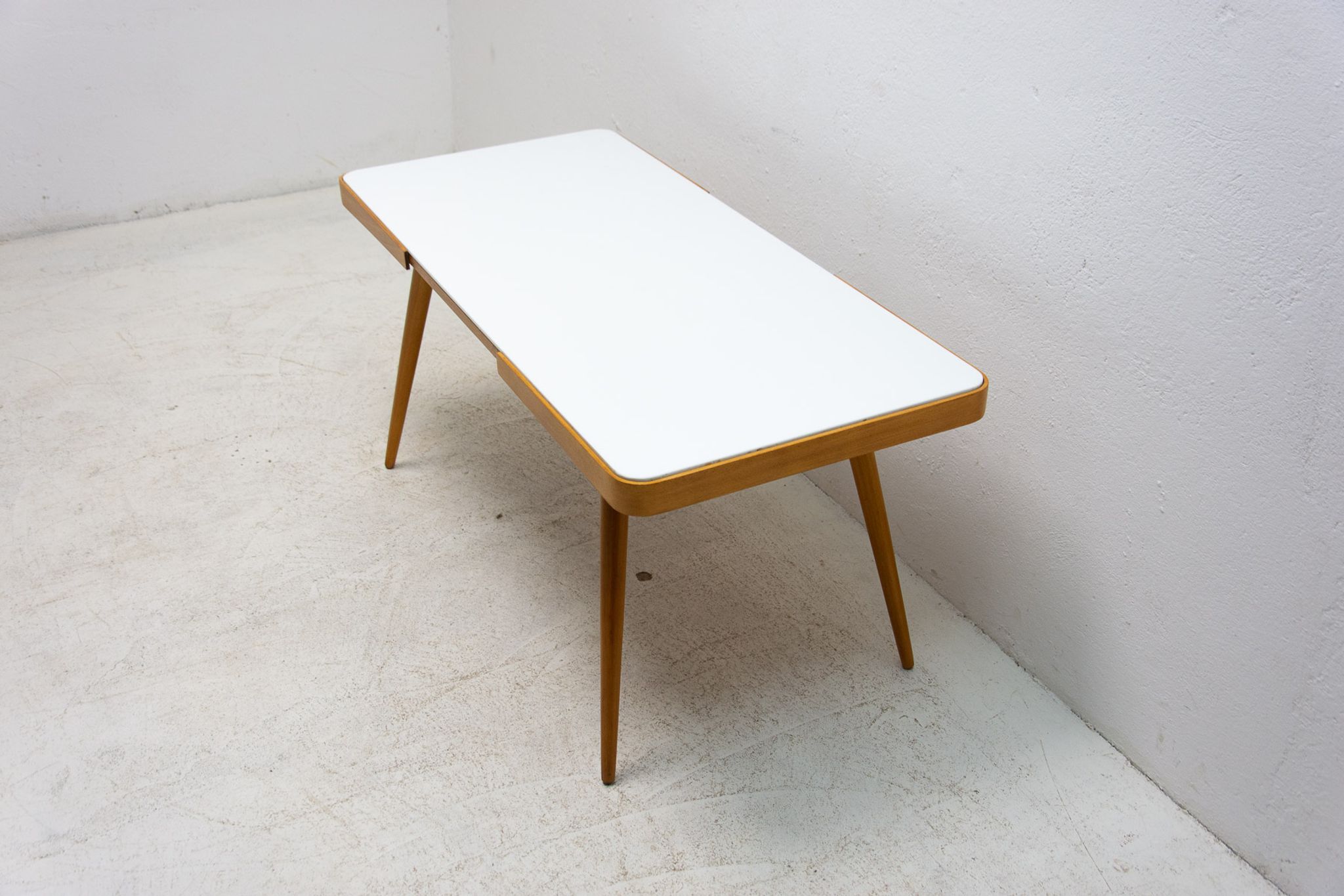 Opaxite glass coffee table, 1960´s, Czechoslovakia