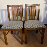 Set of 4 vintage wooden chairs