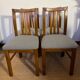 Lot de 4 chaises vintage bois