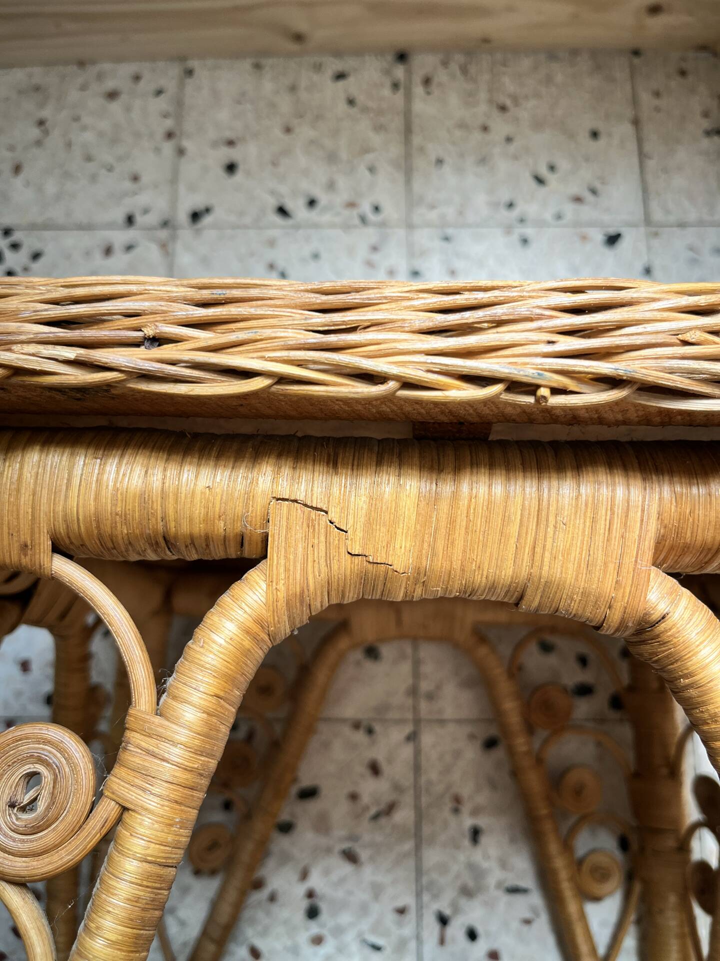 Peacock side table