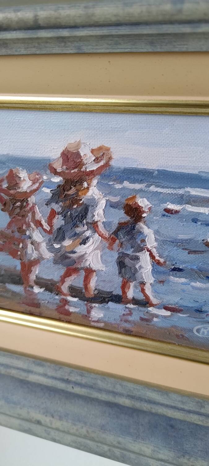 Children at the seaside.