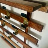 Vintage wall coat rack hooks circa